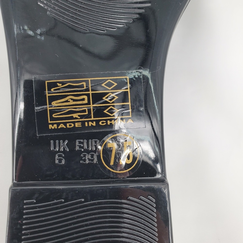 Lauren Lorraine Breeze Black Jelly Slide Sandals Rhinestone Bow Womens 7.5 New - Picture 7 of 8